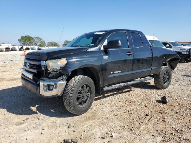 5TFUW5F15EX347173 - 2014 TOYOTA TUNDRA DOUBLE CAB SR/SR5 BLACK photo 1