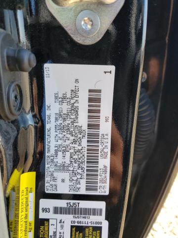 5TFUW5F15EX347173 - 2014 TOYOTA TUNDRA DOUBLE CAB SR/SR5 BLACK photo 12