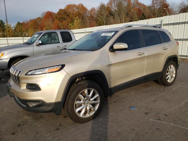 1C4PJMDS5EW193653 - 2014 JEEP CHEROKEE LIMITED BEIGE photo 1