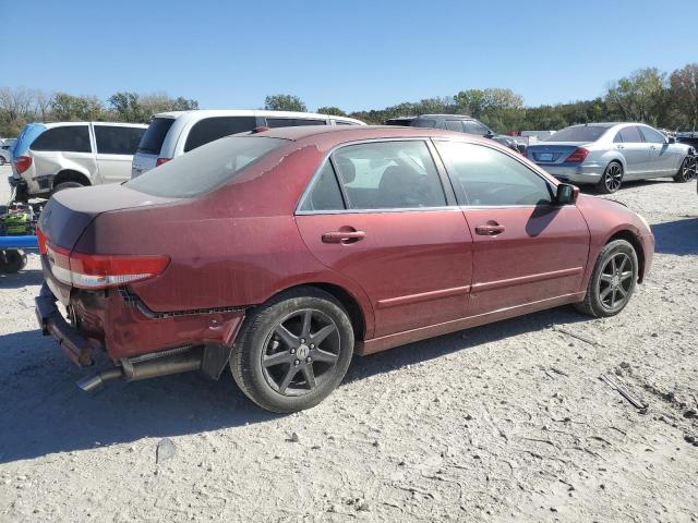 1HGCM66554A018244 - 2004 HONDA ACCORD EX RED photo 3