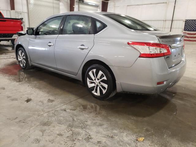 3N1AB7AP9DL794365 - 2013 NISSAN SENTRA S SILVER photo 2