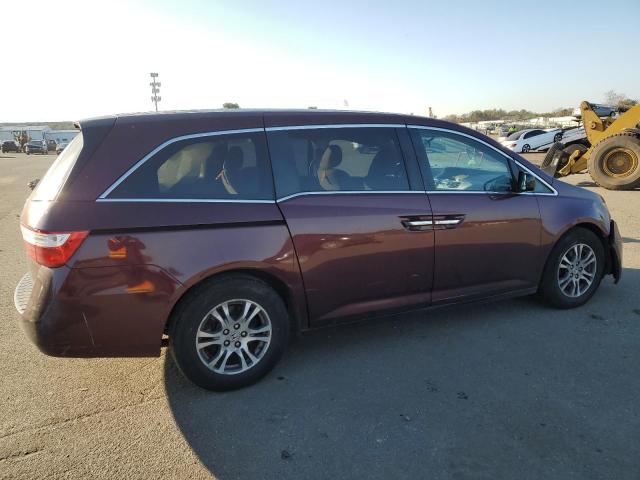 5FNRL5H44CB068567 - 2012 HONDA ODYSSEY EX MAROON photo 3