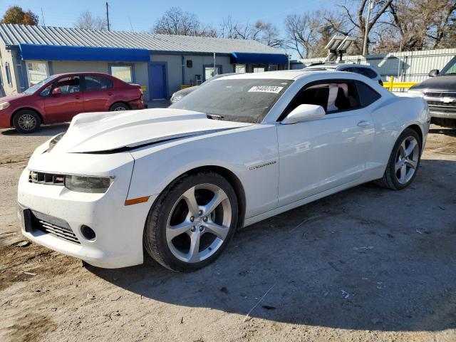 2G1FD1E36F9163069 - 2015 CHEVROLET CAMARO LT WHITE photo 1