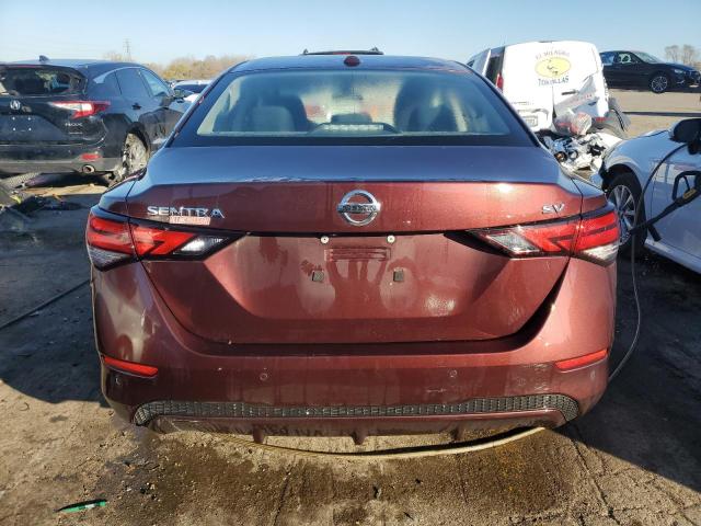 3N1AB8CV8LY227437 - 2020 NISSAN SENTRA SV BURGUNDY photo 6