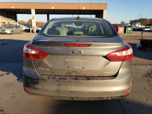 1FAHP3H22CL367433 - 2012 FORD FOCUS SEL GRAY photo 6
