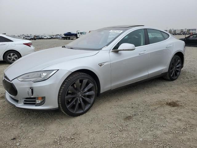 5YJSA1S19EFP41953 - 2014 TESLA MODEL S SILVER photo 1
