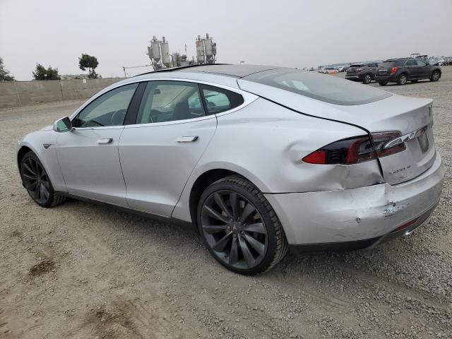 5YJSA1S19EFP41953 - 2014 TESLA MODEL S SILVER photo 2