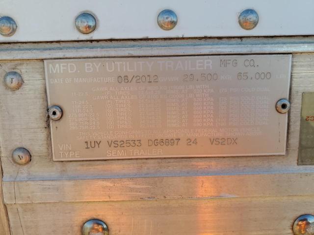 1UYVS2533DG689724 - 2013 UTILITY TRAILER Սպիտակ լուսանկար 10