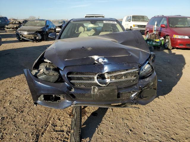 55SWF4JB1HU221876 - 2017 MERCEDES-BENZ C 300 BLUE photo 5