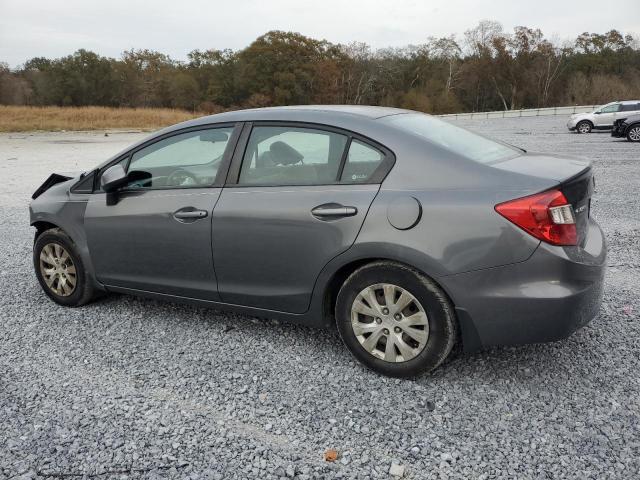 19XFB2F58CE099987 - 2012 HONDA CIVIC LX GRAY photo 2