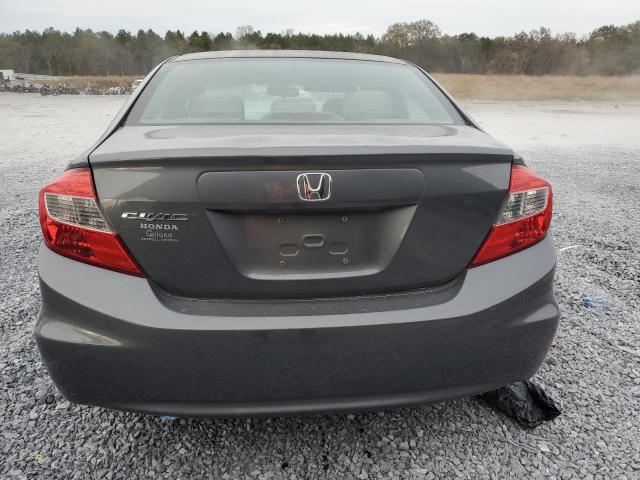 19XFB2F58CE099987 - 2012 HONDA CIVIC LX GRAY photo 6