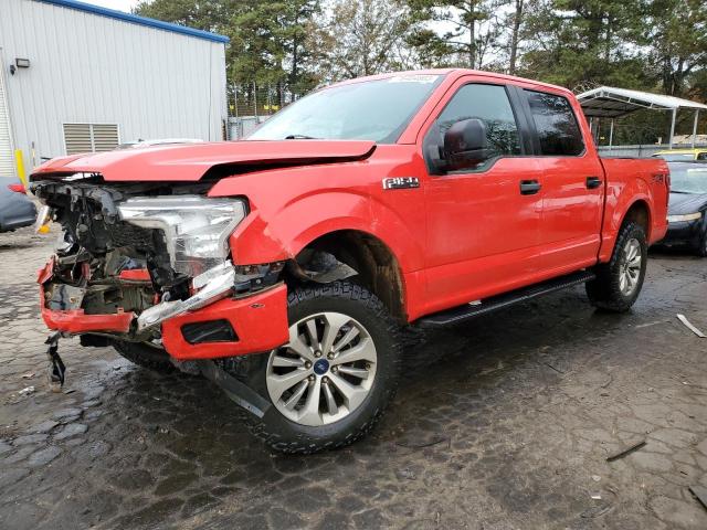1FTEW1E57JFC51742 - 2018 FORD F150 SUPERCREW RED photo 1