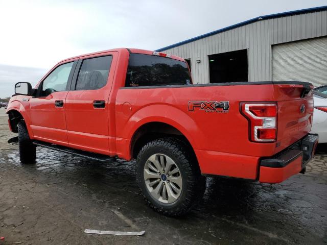 1FTEW1E57JFC51742 - 2018 FORD F150 SUPERCREW RED photo 2