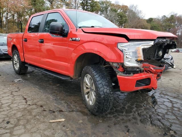 1FTEW1E57JFC51742 - 2018 FORD F150 SUPERCREW RED photo 4