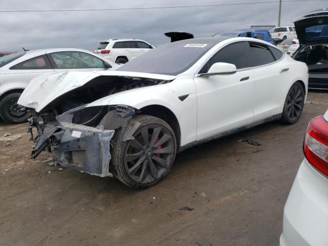 5YJSA1H15EFP31850 - 2014 TESLA MODEL S Սպիտակ լուսանկար 1