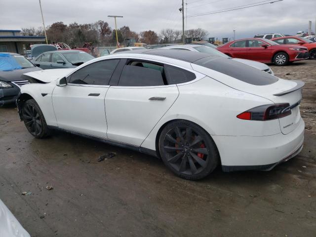 5YJSA1H15EFP31850 - 2014 TESLA MODEL S Սպիտակ լուսանկար 2