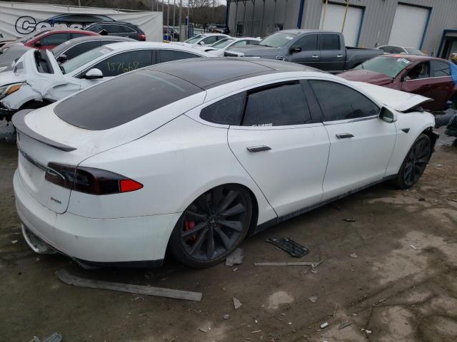 5YJSA1H15EFP31850 - 2014 TESLA MODEL S Սպիտակ լուսանկար 3