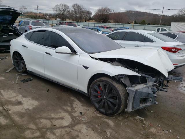 5YJSA1H15EFP31850 - 2014 TESLA MODEL S Սպիտակ լուսանկար 4