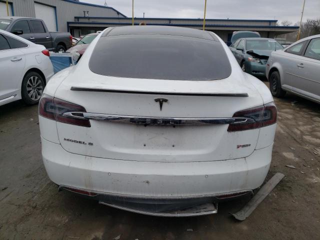 5YJSA1H15EFP31850 - 2014 TESLA MODEL S Սպիտակ լուսանկար 6