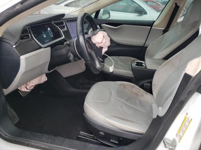 5YJSA1H15EFP31850 - 2014 TESLA MODEL S Սպիտակ լուսանկար 7