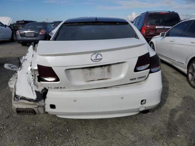 JTHBE96S380028814 - 2008 LEXUS GS 350 WHITE photo 6