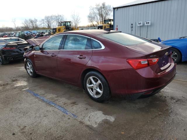 1G1ZB5STXGF316995 - 2016 CHEVROLET MALIBU LS MAROON photo 2