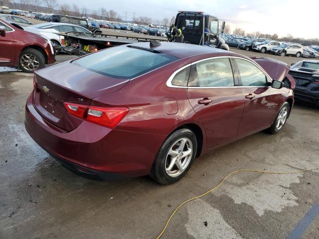 1G1ZB5STXGF316995 - 2016 CHEVROLET MALIBU LS MAROON photo 3