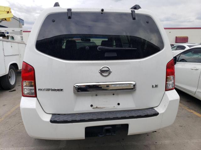 5N1AR18W06C611755 - 2006 NISSAN PATHFINDER LE WHITE photo 6