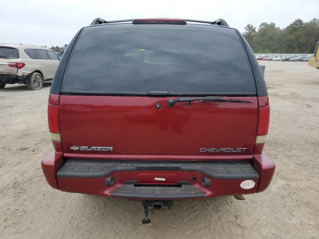 1GNCS13W92K106104 - 2002 CHEVROLET BLAZER RED photo 6