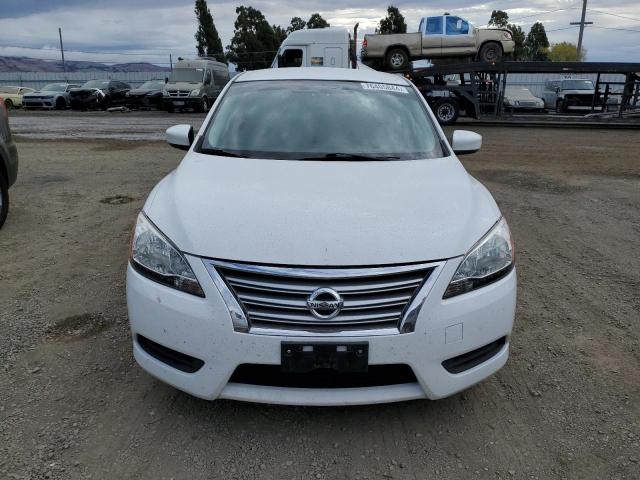 3N1AB7AP8FL680229 - 2015 NISSAN SENTRA S WHITE photo 5