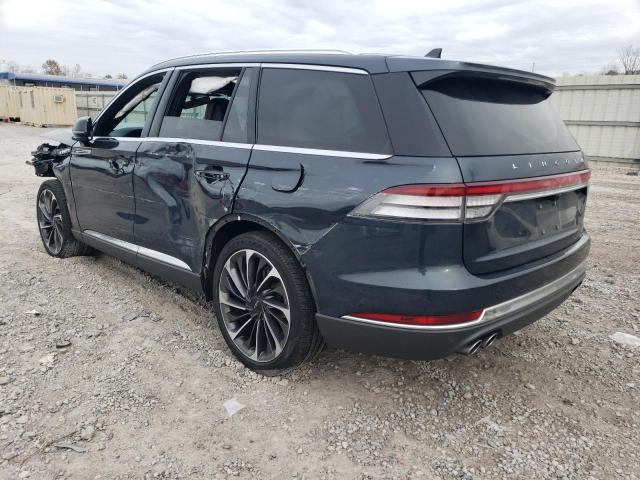 5LM5J7WC9MGL12370 - 2021 LINCOLN AVIATOR RESERVE BLUE photo 2