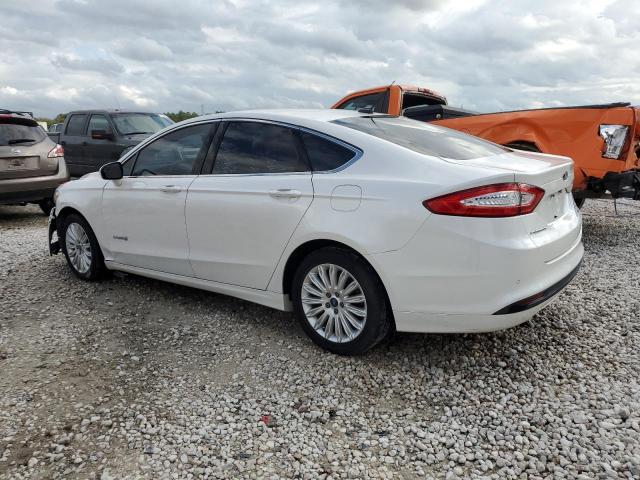 3FA6P0LU1ER129723 - 2014 FORD FUSION SE HYBRID WHITE photo 2