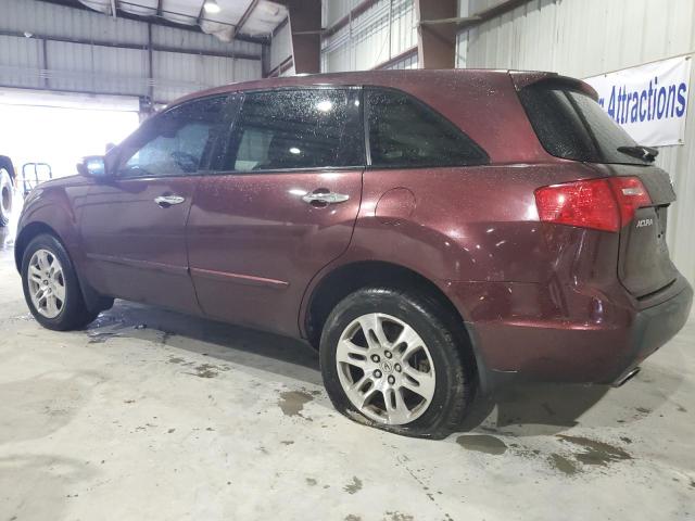 2HNYD28308H503434 - 2008 ACURA MDX TECHNOLOGY BURGUNDY photo 2