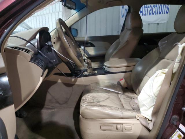 2HNYD28308H503434 - 2008 ACURA MDX TECHNOLOGY BURGUNDY photo 7