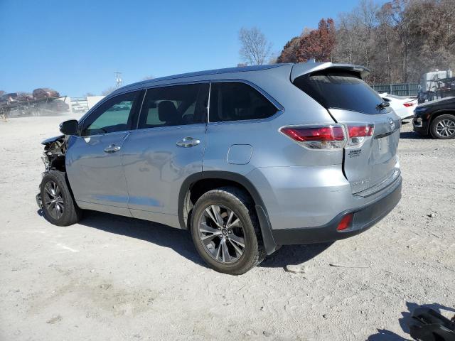 5TDJKRFH9GS328766 - 2016 TOYOTA HIGHLANDER XLE SILVER photo 2