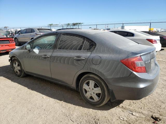 19XFB2F59CE090604 - 2012 HONDA CIVIC LX GRAY photo 2