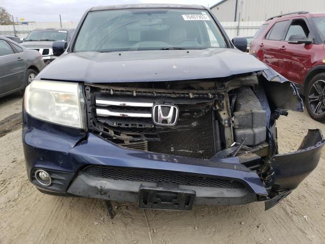 5FNYF4H68DB016858 - 2013 HONDA PILOT EXL BLUE photo 5