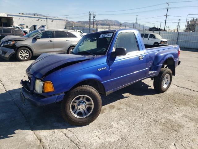 1FTYR10U44PB24822 - 2004 FORD RANGER BLUE photo 1