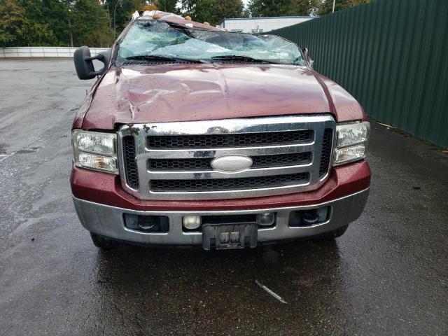 1FTSX21P05ED02250 - 2005 FORD F250 SUPER DUTY MAROON photo 11