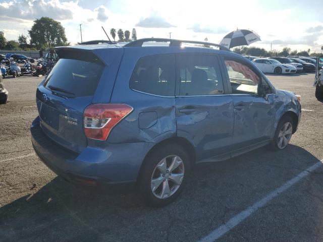 JF2SJARC3FH518219 - 2015 SUBARU FORESTER 2.5I LIMITED BLUE photo 3