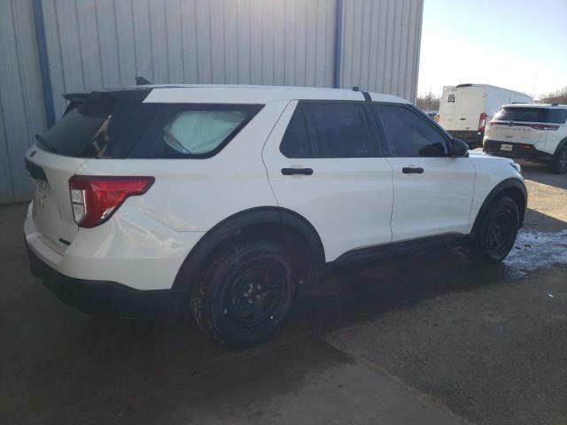 1FM5K8AB6MGC41505 - 2021 FORD EXPLORER POLICE INTERCEPTOR WHITE photo 3