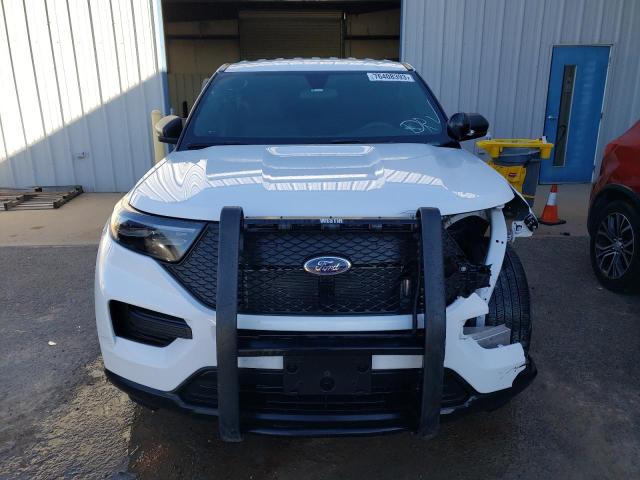 1FM5K8AB6MGC41505 - 2021 FORD EXPLORER POLICE INTERCEPTOR WHITE photo 5