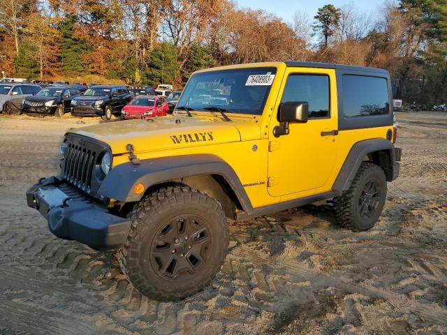 1C4AJWAG5FL619538 - 2015 JEEP WRANGLER SPORT YELLOW photo 1