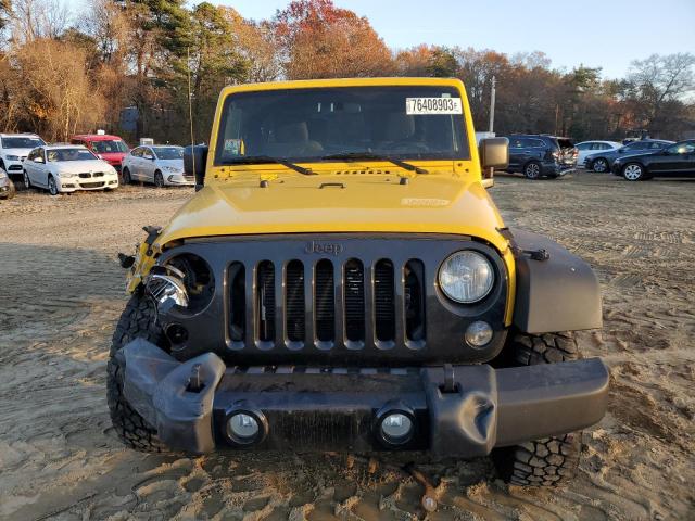 1C4AJWAG5FL619538 - 2015 JEEP WRANGLER SPORT YELLOW photo 5