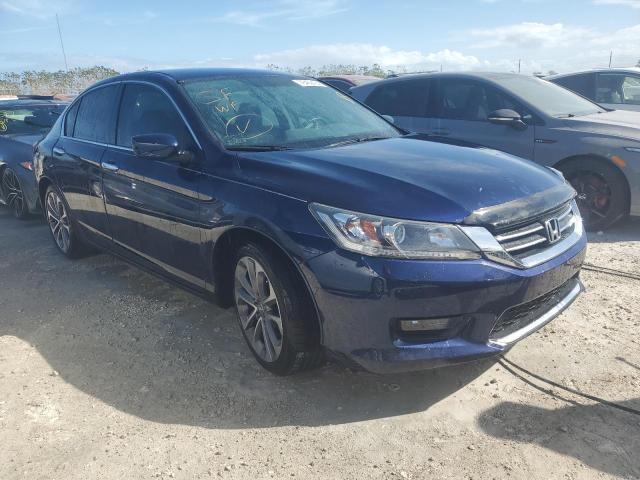 1HGCR2F5XEA066981 - 2014 HONDA ACCORD SPORT BLUE photo 4