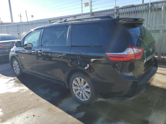 5TDDZ3DC5HS155567 - 2017 TOYOTA SIENNA XLE BLACK photo 2