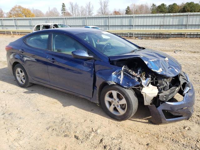 5NPDH4AE9FH591582 - 2015 HYUNDAI ELANTRA SE BLUE photo 4