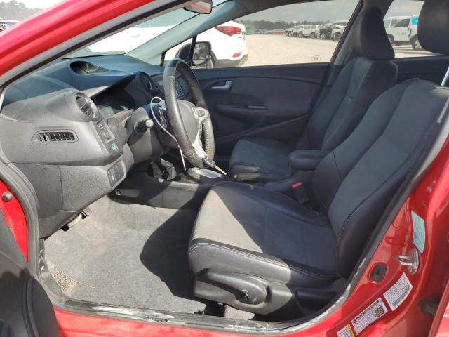 JHMZE2H72DS001309 - 2013 HONDA INSIGHT EX RED photo 7