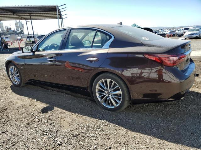 JN1EV7APXJM360370 - 2018 INFINITI Q50 LUXE BROWN photo 2