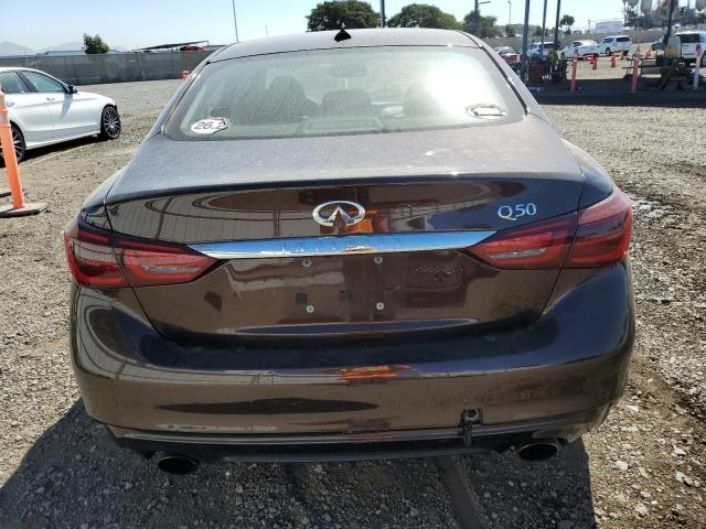 JN1EV7APXJM360370 - 2018 INFINITI Q50 LUXE BROWN photo 6